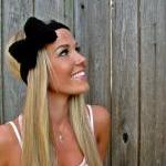Midnight Black Bow Headban..