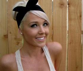 Vintage Inspired Pin Up Dolly Bow Headband With Easy Twist Wire