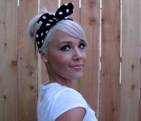 Vintage Inspired Pin Up Dolly Bow Headband With Easy Twist Wire
