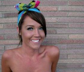 Vintage Inspired Pin Up Dolly Bow Reversible Headband With Easy Twist In Designer Fabric